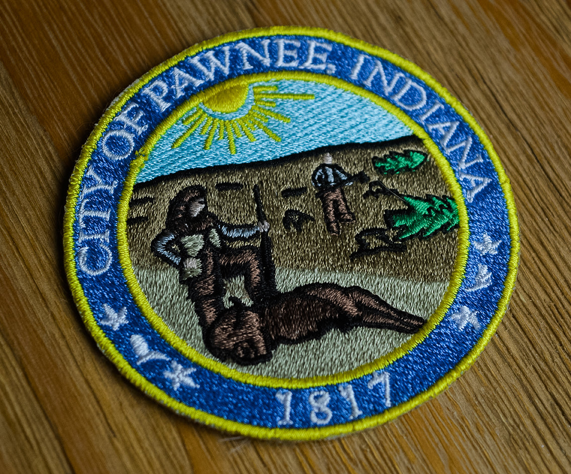 Seal of the City of Pawnee Indiana Embroidery Factory