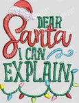 Dear Santa I Can Explain